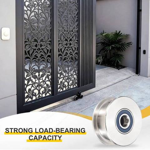 Heavy Duty H Groove Pulley Wheel Built Tough For Smooth Rolling Motion crafted from durable 201 stainless steel, 68mm outer diameter.