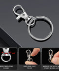 50 Piece Keychain Making Kit with Lobster Claw Clasps and Key Rings for DIY Keychains Jewelry and Lanyards detail view