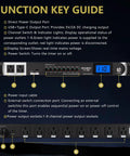 Tough As Nails 10 Socket Power Conditioner Surge Sequencer With Quick USB Type C Charger 3300W Rack Mount audio power supply features.