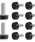 1/4-20 UNC Adjustable Furniture Leveling Feet Kit with Galvanized Steel Screws, 10 pack of screw-in floor levelers