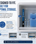 Lab Grade Precision Mechanical Pen With Sixty Settings Dial Aluminum Body Adjustable Mechanism Blue Finish For Detailed Research Technical Lab Work Pro Grade Writing Tool in mini fridge