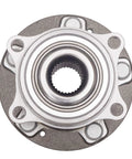 Top view of front or rear AWD wheel bearing and hub assembly for 2007 to 2014 Hyundai Santa Fe, Veracruz, Sorento, 5 stud hub.