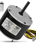 Condenser Fan Motor Replacement One Fifth HP 1100 RPM 208V 230V With 6uF Capacitor Included Easy Install Plug And Play