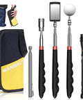 Telescoping Magnetic Pickup Tool Set With Portable Bag Extendable Flashlight And 360 Degree Inspection Mirror for DIY enthusiasts