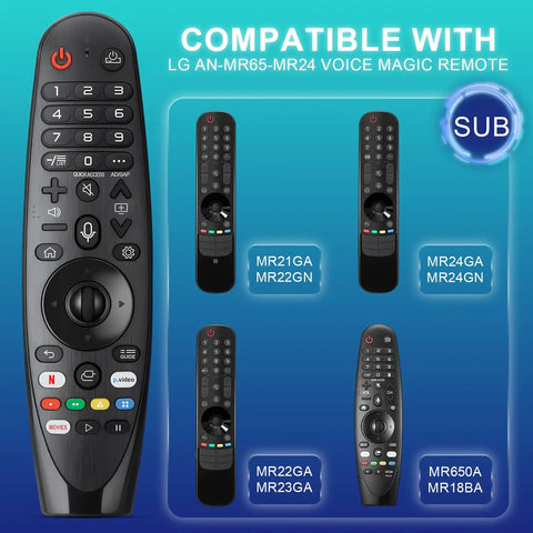 Voice Magic Remote Replacement With Pointer And Voice Control For Smart OLED WebOS TVs, model compatibility display
