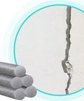 Three Quarter Inch Foam Backer Rod For Gaps And Joints, Forty Feet Long, beside a wall crack illustration