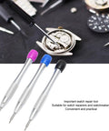 Pro Watch Movement Screwdriver Set With Triangular Tips For 3235 Movements Color Coded Precision Screwdrivers displayed