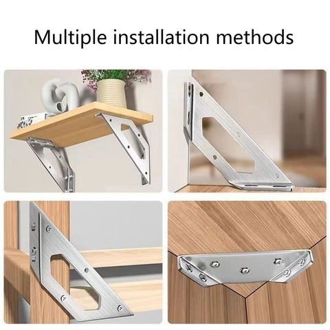 Sturdy Furniture Corner Connectors For Secure Wood Joints, DIY Friendly Install Fasteners For Cabinets Tables And Shelves