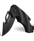 Mini Folding Pocket Knife With G10 Handle Black Compact Everyday Carry EDC Knife Two And A Half Inch Drop Point Blade