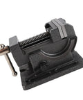 Rock Solid Heavy Duty 3 Inch Drill Press Vise With Cast Iron Frame And Hardened Steel Jaws designed for zero slip clamp action
