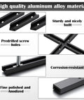 Pro Grade Four 48 Inch T Track System With Intersection Kit For Woodworking showing aluminum rails with predrilled holes