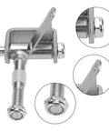 Close-up of Go Kart Steering Spindle Bracket Set With Five Eighths Inch Axle, 3.75 Inch Long, Beefed Up Spindle Kit For DIY Go Karts.