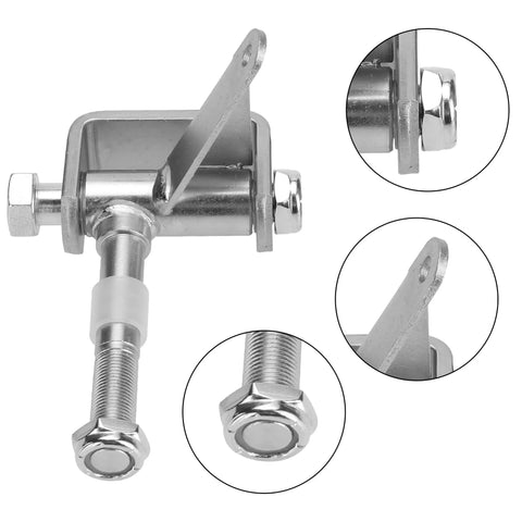 Close-up of Go Kart Steering Spindle Bracket Set With Five Eighths Inch Axle, 3.75 Inch Long, Beefed Up Spindle Kit For DIY Go Karts.