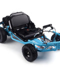 52Cc Gas Powered Sandman Go Kart with 32 MPH Top Speed 9.5 Inch Tires Blue Finish Easy Pull Start Built to Rip in the Backyard