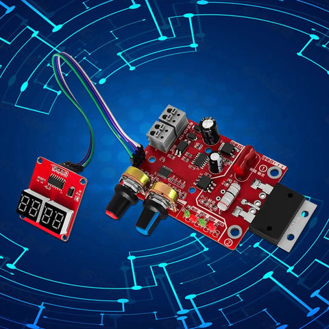 Pro Grade Time Control Board For Spot Welder And Portable Welding Machine, 40A To 100A Current Digital Display Controller