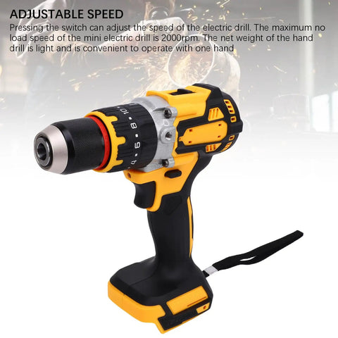 Brushless Cordless Drill With 100Nm Torque And 2000Rpm Speed Packs A Kickbutt Punch for easy one-handed operation.