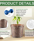 Clear Seed Starter Pots 2.5 Inch, 100 Pack Round Seedling Pots For Germination, Transparent Nursery Pots with drainage holes