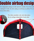 Inflatable Wingfoil Board With Lightweight Wind Wing Hydrofoil And Handheld Sail Observation Window double airbag design detail