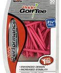 Unisex Golf Tees 30 Pack Citrus Pink 3.25 Inch Plastic Tees For Longer Drives With Low Resistance Aerodynamic Design And Enhanced Stability