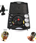 Portable Hydraulic Nitrogen Accumulator Charging Pressure Gauge Tool For Excavators 10 MPa 25 MPa 40 MPa Kit with case and adapters