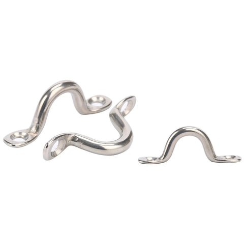 Stainless Steel Pad Eyes 6 Pack For Boat Rigging And Deck Tie Downs Bimini Top Eye Straps Kayak Deck Loops Footmans Loop
