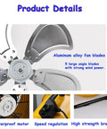 24 Inch Heavy Duty Industrial Oscillating Metal Drum Fan Solid Steel Beast Adjustable Tilt And Multi Speed Settings detailed fan blades and motor features.
