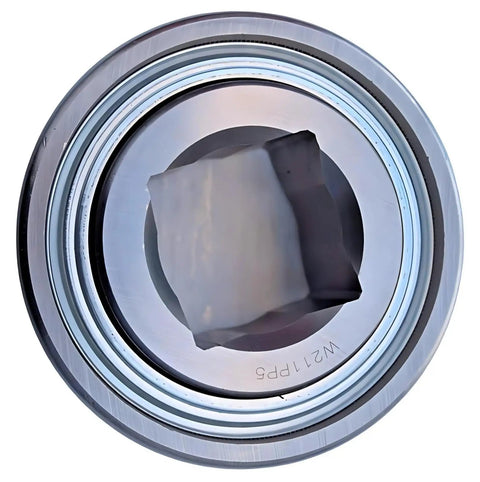 Top view of a Rugged Disc Harrow Bearing With Triple Lip Seal On Both Sides For 1-1/2 Inch Square Bore And 4.000 Inch OD Replacement