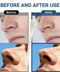 Before and after use of Double Sided Nose Hair Trimmer For Men And Women With 360 Degree Nostril Hair Cutter Quick Precise Nasal Hair Removal Tool