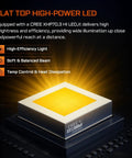 High-power flat top LED used in Hardcore L35 Tactical Flashlight 5000 Lumens With 480 Meter Throw Rechargeable LED For Duty Search