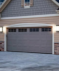 Garage illuminated by Rugged 18W Die Cast Aluminum Outdoor Wall Light IP65 Waterproof 6000K LED Wall Mount for Garage Porch Walkway Weatherproof No Fuss Install Exterior Lighting