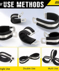 25 Pcs Rubber Cable Clamps Five Eighth Inch Stainless Steel Insulated Wire Clamps for Tube Pipe and Hose Installation. Cushioned mounts shown in various configurations for cable management.