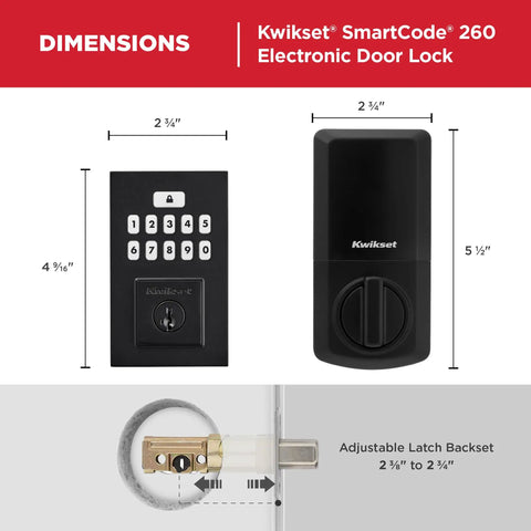 Built Heavy Duty Keyless Entry Electronic Keypad Deadbolt With Auto Lock Mode And Custom User Codes In Matte Black Contemporary Finish For No Hassle Home Security