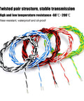 Colorful twisted pair wires including yellow green from Top Notch 22Awg Yellow Green Fep Insulated Twisted Pair Wire 600V Tinned Copper Flexible High Temperature Cable For Led Lighting Solar Panels And Industrial Controls Brings Badass Durability And Runs Rock Solid On Rough Jobs 50 Feet Spool.