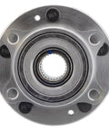 Front view of the Front Wheel Bearing And Hub Assembly For 2016-2019 Kia Soul EV Without ABS 5-Lug 27-Spline Direct Replacement 513426