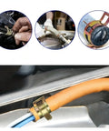 Heavy Duty 32 Piece Spring Hose Clamp Set In 304 Stainless Steel And Copper No Tool Quick Install on automotive hose