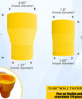 Universal Dust Collection Adapter For Miter Saws And Table Saws Flexible TPU Hose with size measurements.