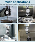 Coaxial Centering Dial Test Indicator Pro Grade For Milling And Boring Machines installed on equipment for alignment.