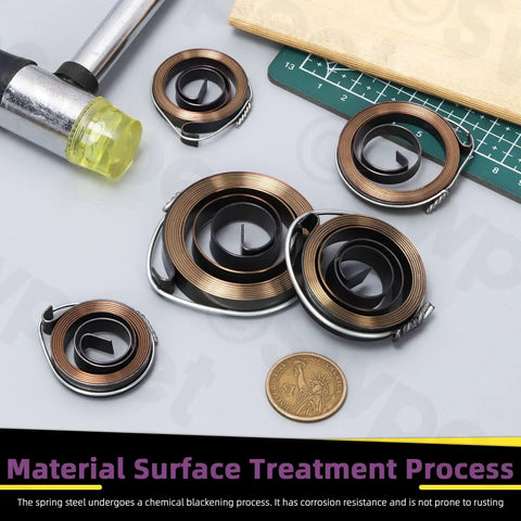 Heavy Duty Drill Press Return Springs Assortment Kit With Five Practical Sizes For Bench Drills And Shop Rigs Top Shelf Spring Steel showing quill feed reset coils.