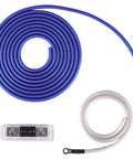 4 Gauge OFC Amplifier Wiring Kit Heavy Duty Installation Bundle With 17 Ft Power Cable 3 Ft Ground Cable Inline ANL Fuse Holder And 120 Amp Fuse For Systems Up To 1500 Watts