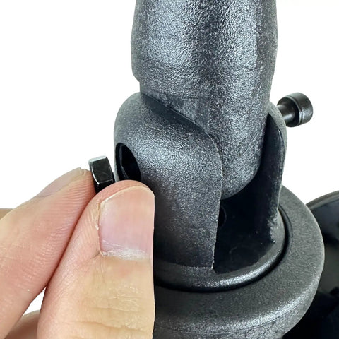 Close-up of Bike Repair Stand Replacement Plastic Parts YC-100ST-W For YC-100ST And YC-100BH Black Upgrade Kit assembly