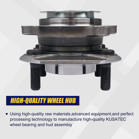 Front Wheel Bearing And Hub Assembly 513297 For 2007 To 2012 Nissan Sentra ABS Front Position Four Lug Bolts Replacement