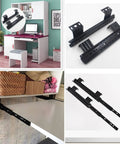 Heavy Duty Ball Bearing Keyboard Tray Slides For Under Desk Pull Out Keyboard Platform For 10-12 in desk mounts