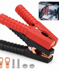 Heavy Duty 300A Alligator Clips For Car Battery Chargers And Jumper Cables Spring Loaded Insulated Replacement Clamps with copper core.