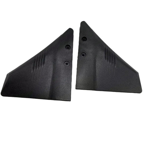 Hydrofoil Stabilizer For Outboard Motors And Stern Drives Dorsal Fin Style PA66 Black Plastic Fits 5 To 150 HP Outboards Boosts Boat Stability And Handling Durable Marine Fin Size 10.25 X 8.25 Inches. Black PA66 plastic stabilizers, dorsal-fin style, shown flat.