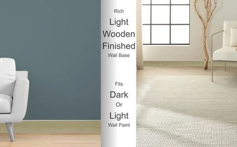 Moisture Resistant Vinyl Baseboard Molding With Wood Grain Finish Quarter Inch Thick Four Inch Tall Rubber Wall Base Trim Waterproof