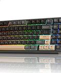 NinetySix Wired Mechanical Keyboard With GasketFrame HotSwappable PreLubed Linear Switches Mda Pbt Keycaps with RGB lighting.