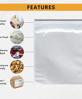 1000 Pack Clear Self Adhesive 6 By 9 Inch Shipping Label Sleeves in package showing features like waterproof and adhesive back