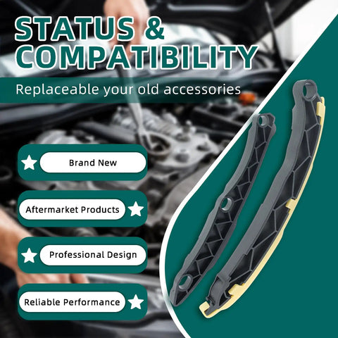 Beefed Up Timing Chain Kit Plug In Ready OE Quality Replacement For Hyundai engines displayed with components and features