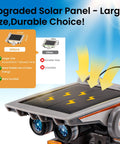 12 In 1 Solar Robot Building Kit For Kids And Teens Aged 8 To 13 Hands On STEM Toy Powered By The Sun 190 Pieces solar panel close-up