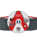 Heavy Duty 4.5 Inch Stainless Steel Cutting Wheels 100 Pack 3/64 Inch Thick 7/8 Inch Arbor Zirconia Oxide Grit display